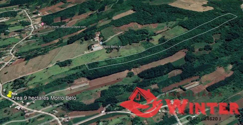 Bela área de terras com 8 hectares, Morro Belo, Alto Feliz.