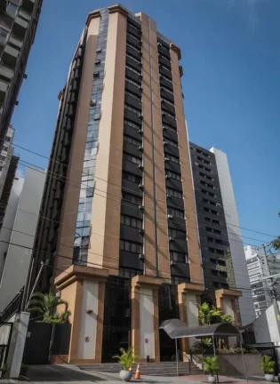 Imagem Flat disponível para venda no Hotel Hampton Park, com 31m², 1 dormitório e 1 vaga
