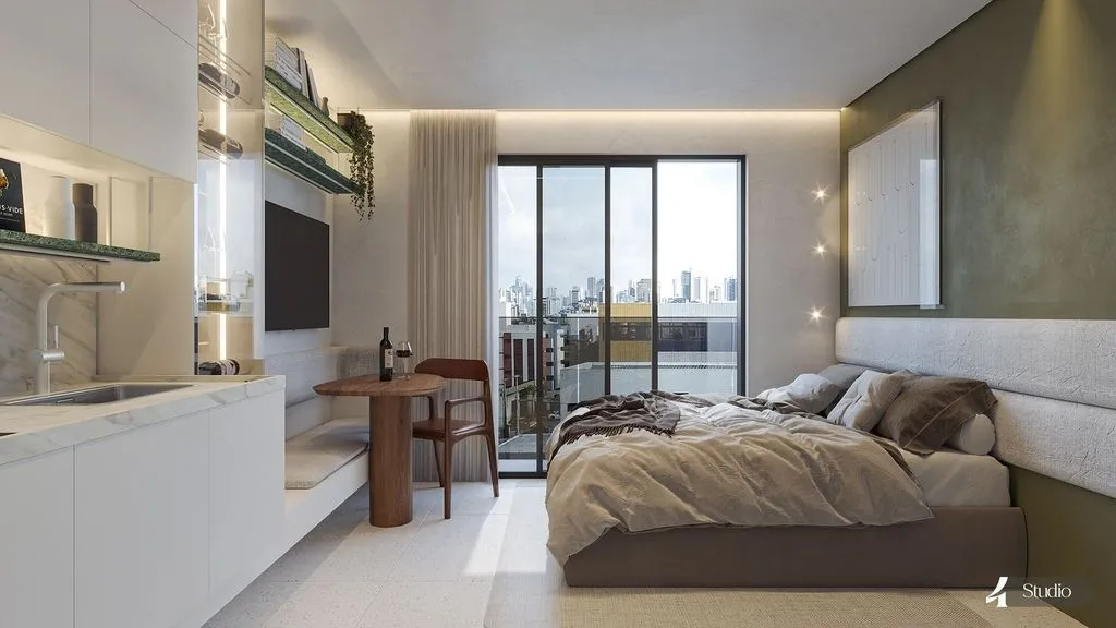 Imagem Flat 18 m² a 100m da praia, vista mar, lazer completo e localização premium em Jardim Oceania, João Pessoa.