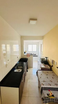 Imagem Apartamento com 1 dormitório à venda, 50 m² por R$ 360.000,00 - Vila Guilhermina - Praia Grande/SP