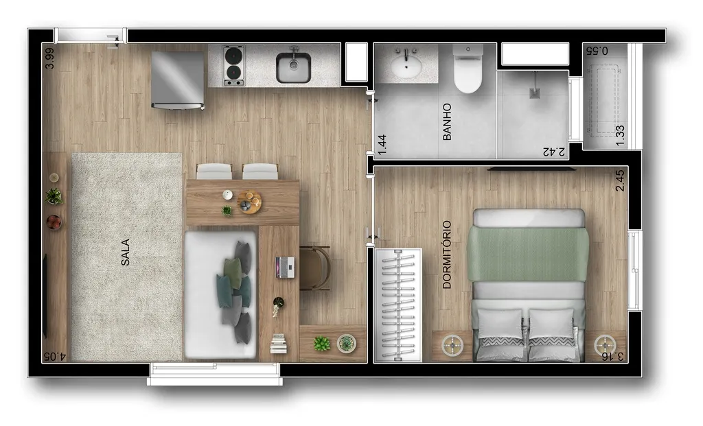 Imagem Um empreendimento reservado no coração da Vila Clementino, onde a qualidade de vida faz parte do c...