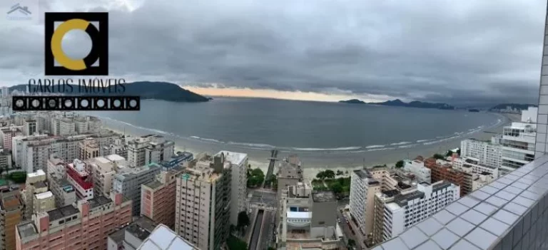 Imagem Belíssimo apartamento vista mar em Santos, com 380m², design diferenciado,
