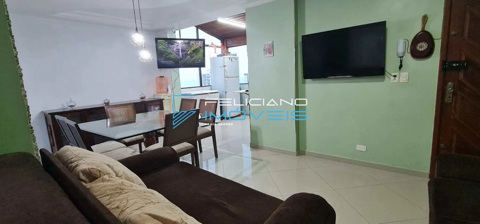Imagem Apartamento com 3 dorms, Ocian, Praia Grande - R$ 700 mil, Cod: 1574