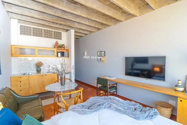 Imagem Apartamento à venda em São Paulo, República, 1 quarto, 1 sala, 1 banheiro, 28m² de área!