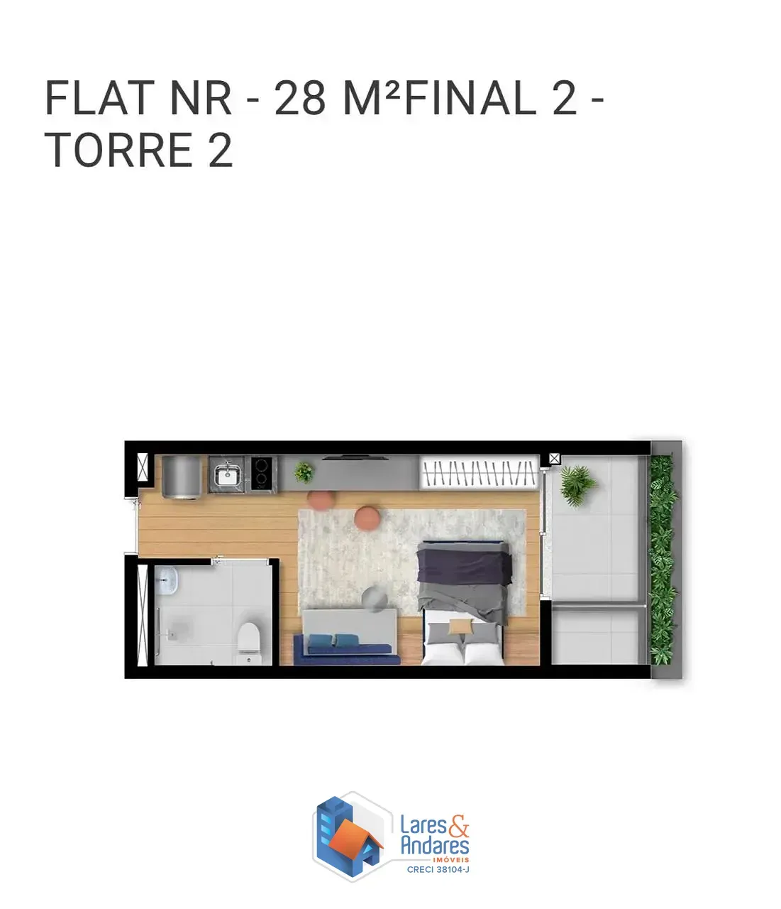 Imagem Studio para venda em Indianópolis com 1 quarto, 29m²