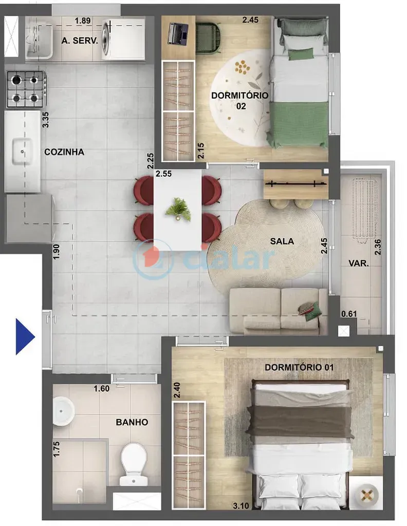 Imagem Apartamento à venda 2 Quartos 37.76M² Ramos Rio de Janeiro - RJ | Nova Leopoldina Ramos - Fase 1