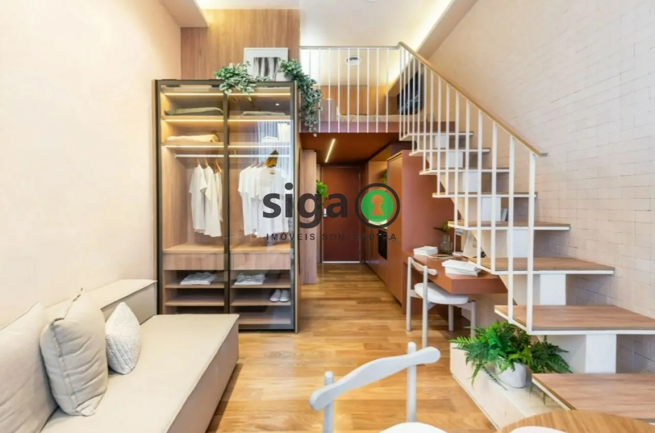 Imagem Apartamento Studio para venda na Vila Madalena pé direito 3,7m, São Paulo - SP
