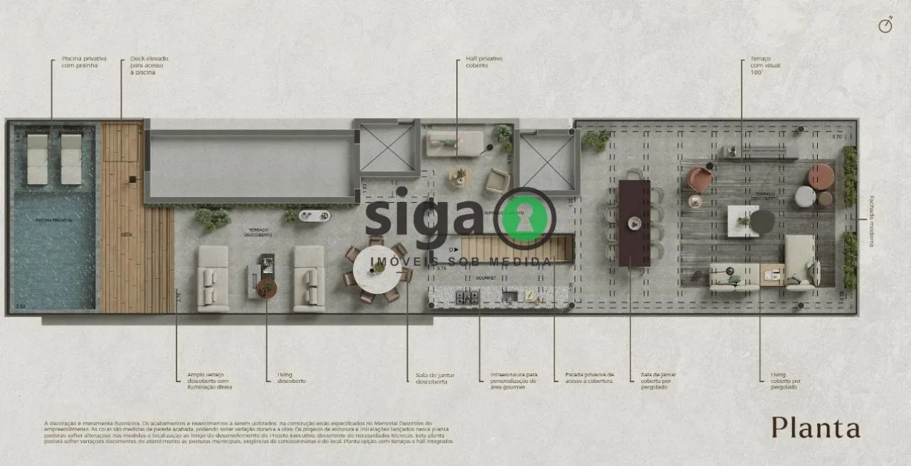 Imagem Cobertura Duplex para venda no Itaim 03 suítes, São Paulo - SP