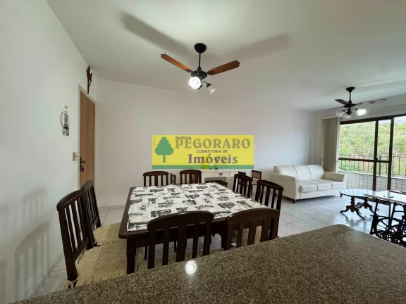 Imagem Apartamento de 2 quartos na Prainha, Caraguatatuba-SP 1 suíte, 2 salas, 2 banheiros, 1 vaga de garagem e vista para o mar