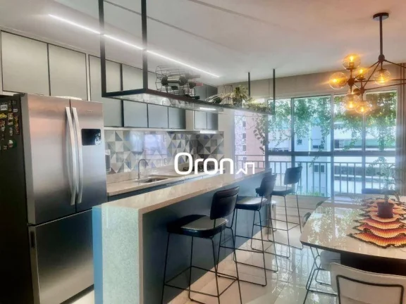 Imagem Apartamento mobiliado com 4 dormitórios à venda, 135 m² por R$ 1.685.000 - Setor Marista - Goiânia/GO