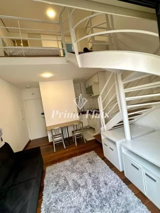 Imagem Flat disponível para locação no The Loft Jardins, com 45m², 1 dormitório e 1 vaga de garagem