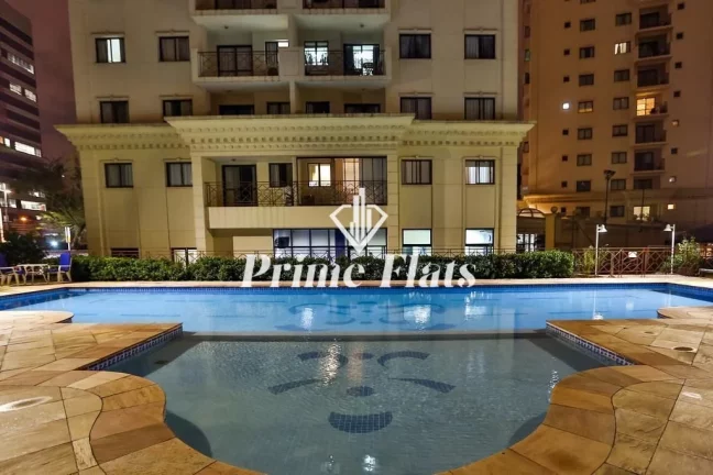 Imagem Flat disponível para locação no Quality Suítes Long Stay Vila Olímpia, com 52m², 2 dormitórios e 1 vaga