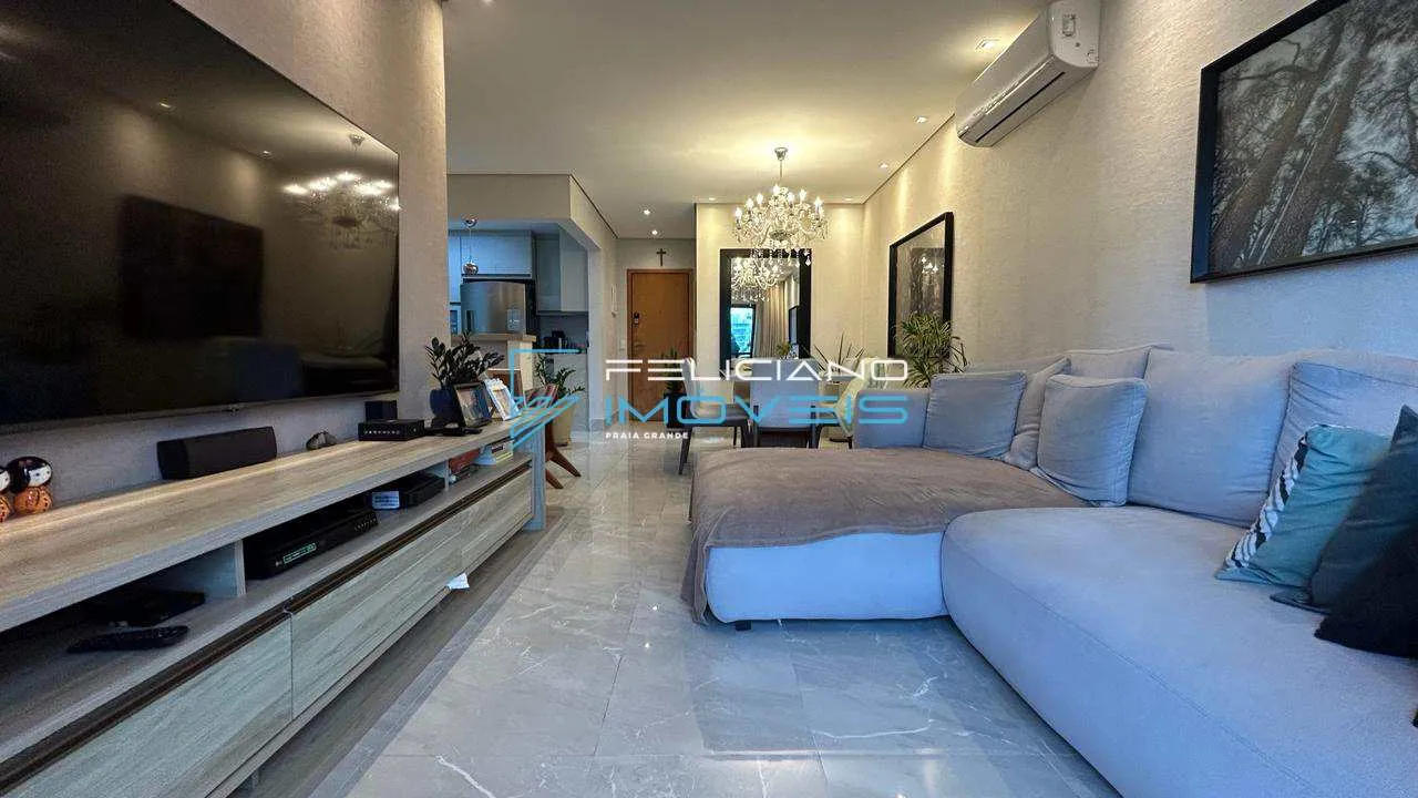 Imagem Apartamento com 2 quartos, Guilhermina, Praia Grande - R$ 699 mil, Cod: 7366