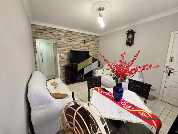 Imagem Apartamento para Venda em Santos, Vila Mathias, 2 dormitórios, 1 banheiro, 1 vaga