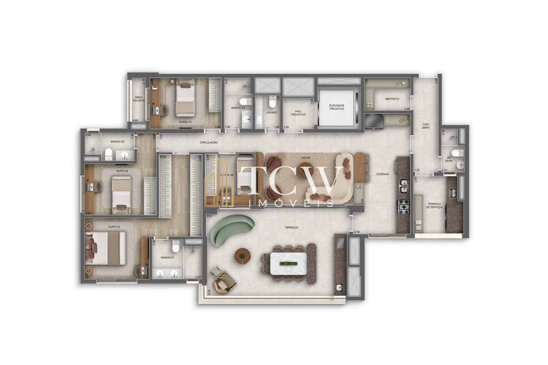 Imagem Apartamentos Alto Padrão à Venda na Mooca | 61 a 266 m² | São Paulo/SP