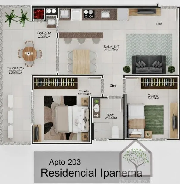 Imagem Apartamento à Venda no Bairro Carvoeira, Florianópolis-SC