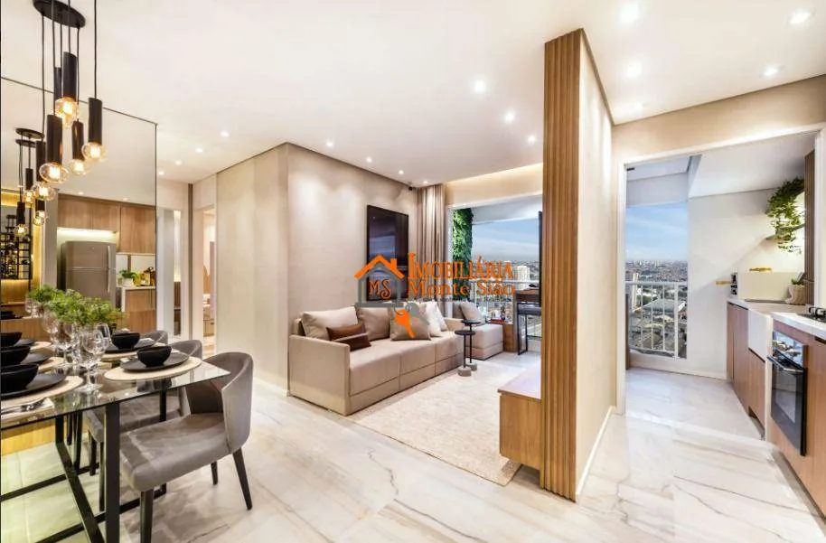 Imagem Apartamento com 2 dormitórios à venda, 43 m² por R$ 415.000,00 - Vila das Bandeiras - Guarulhos/SP