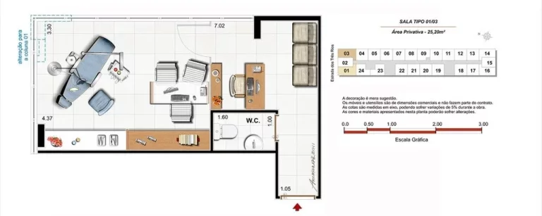 Imagem Sala comercial com 1 banheiro e 1 vaga de garagem na Freguesia (Jacarepaguá), Rio de Janeiro-RJ: 22,07 m² à venda!
