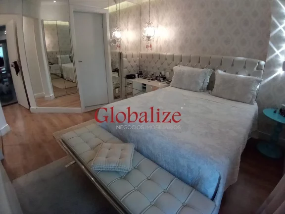 Imagem Apartamento a venda com 190m², 4 quartos, 3 suítes, dependência completa e 3 vagas na Vila Rica por R$1.900.000,00