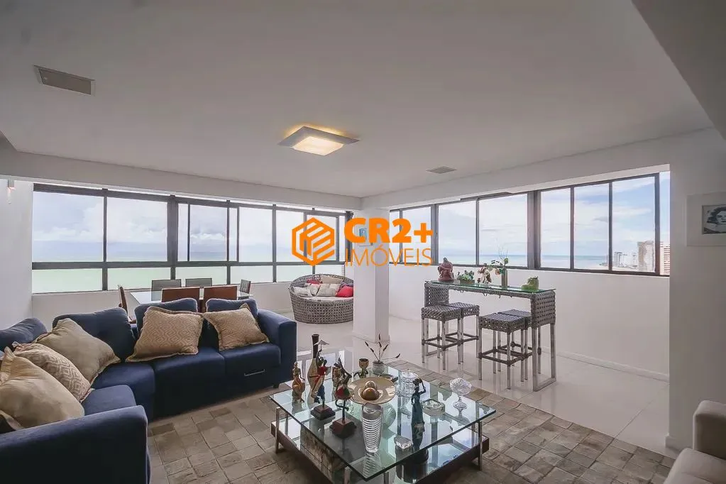 Imagem Cobertura a Venda 400m² com 4 Quartos, 2 Suítes + Dce e Piscina a Beira Mar - PO