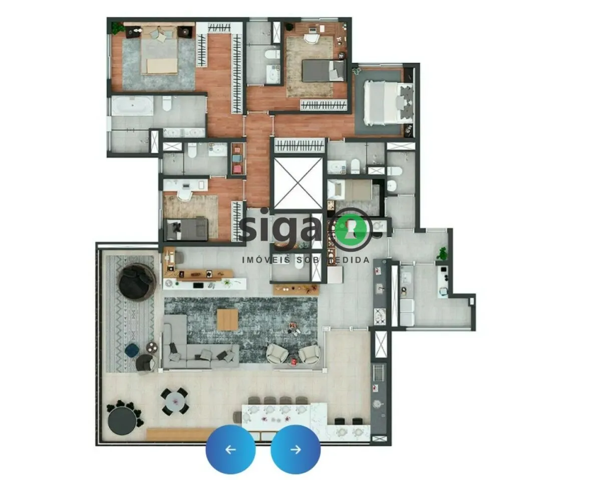 Imagem Apartamento para venda em Pinheiros 4 suítes, São Paulo - SP