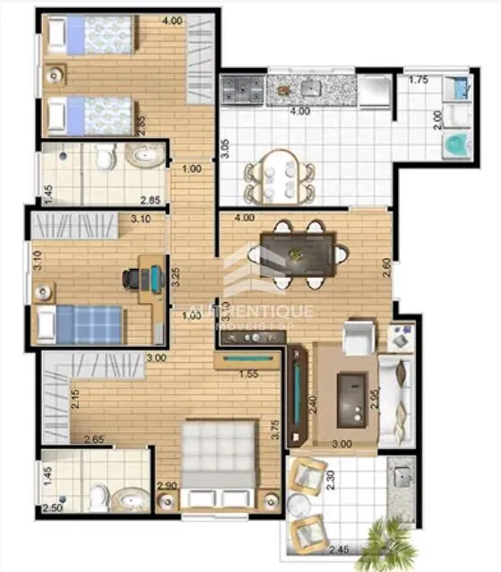 Imagem CADIZ BARCELONA SAO CAETANO DO SUL - Apartamento no Bairro Barcelona São Caetano do Sul à venda!