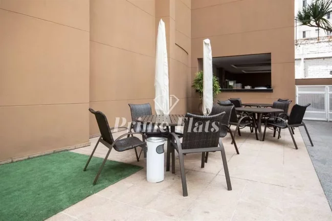 Imagem Flat disponível para locação no Transamérica Prime International Plaza no Jardim Paulista, com 45m², 1 dormitório e 1 vaga
