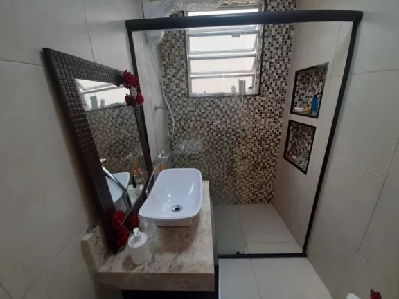 Imagem APARTAMENTO COM 2 DORMITÓRIOS À VENDA, 53 M² POR R$ 290.000,00 - MARAPÉ - SANTOS/SP