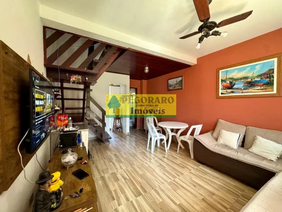 Imagem Sobrado 3 Dorms. com Piscina e Churrasqueira - Condomínio na Prainha, Caraguatatuba - 73m² - 2 vagas