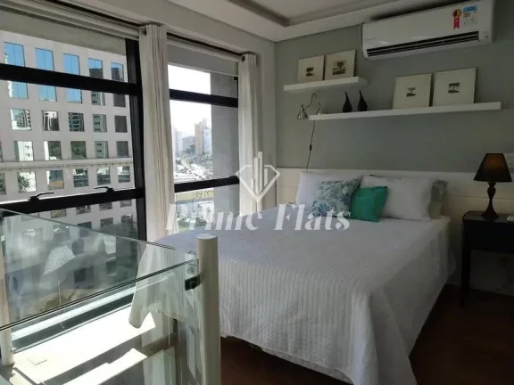 Imagem Flat disponível para venda no Condomínio Edifício Urbano Duplex na Vila Nova Conceição, com 42m², 1 dormitório e 1 vaga de garagem