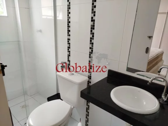 Imagem Sobrado com 3 banheiros, 1 social e 2 suítes com garagem privativa possui ar condicionado São Jorge -Santos R$425.000