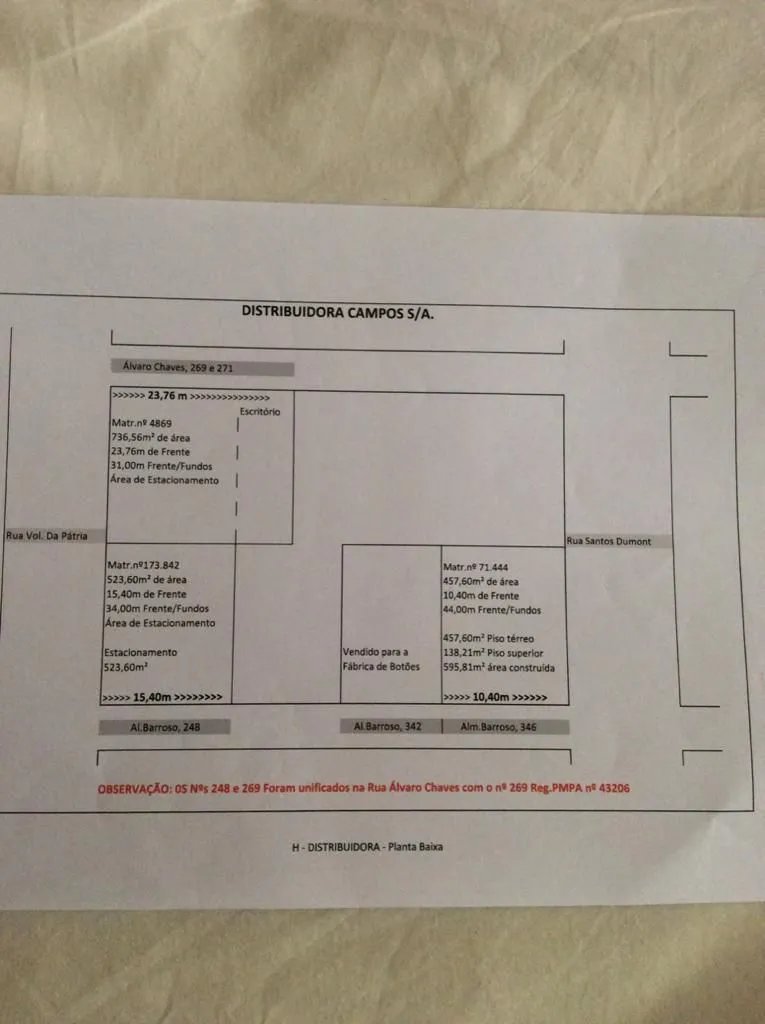 Imagem Terreno localizado no bairro Floresta com 1266 m²