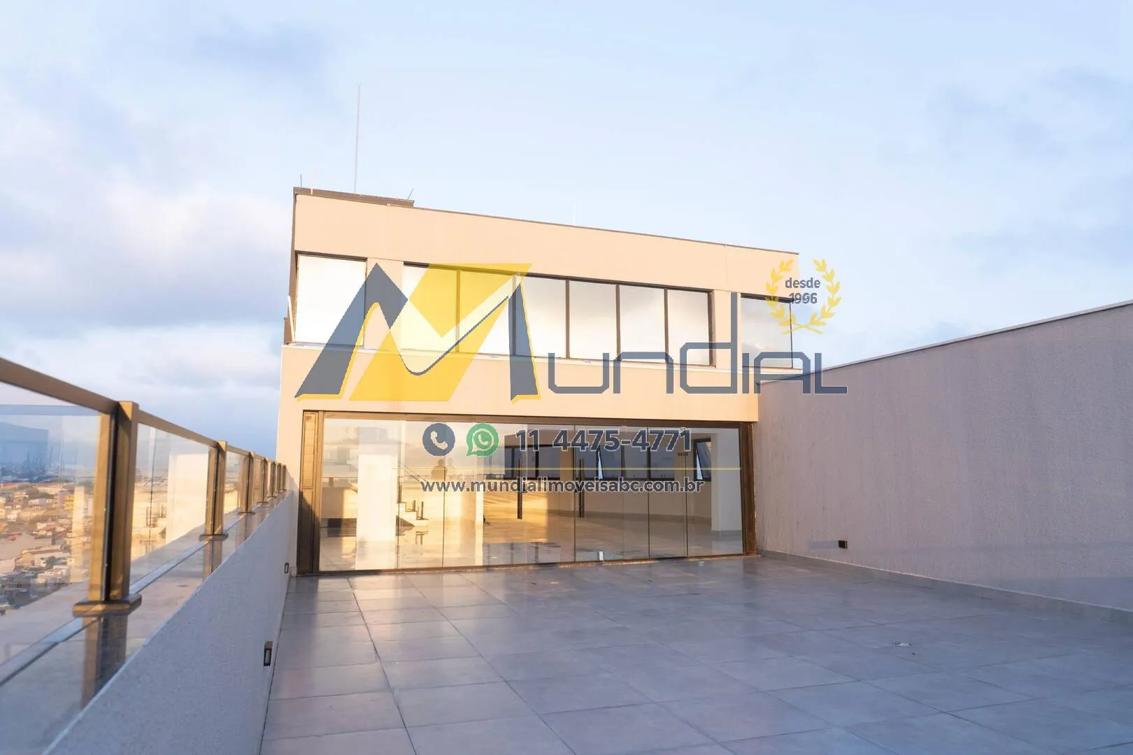Imagem Rooftop corporativo exclusivo com vista privilegiada em Santo André.