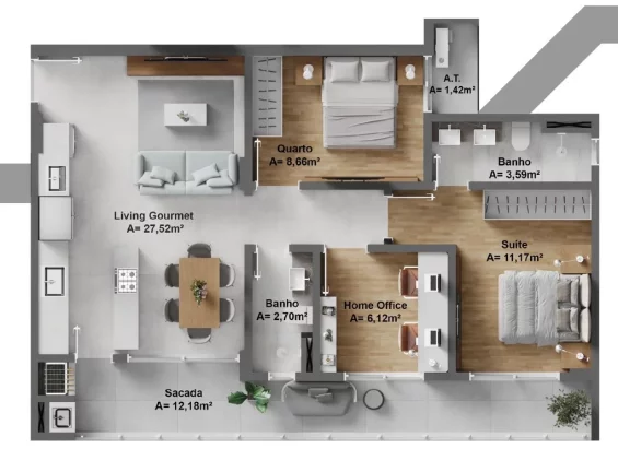 Imagem Urbe Residence - Apartamento à venda no bairro São Judas - Itajaí/SC