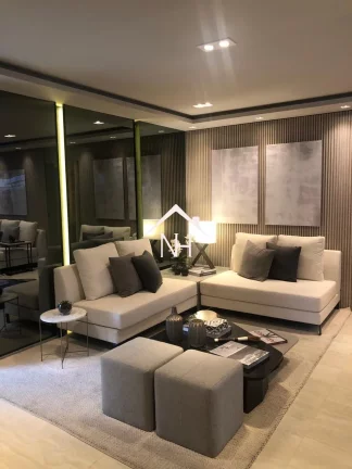Imagem apartamento de 156m c/ 3 suítes (1 master), terraço gourmet,2 vagas, depósito, Fitness, piscinas, Solarium, Brinquedoteca, Salão de Festas, Playground