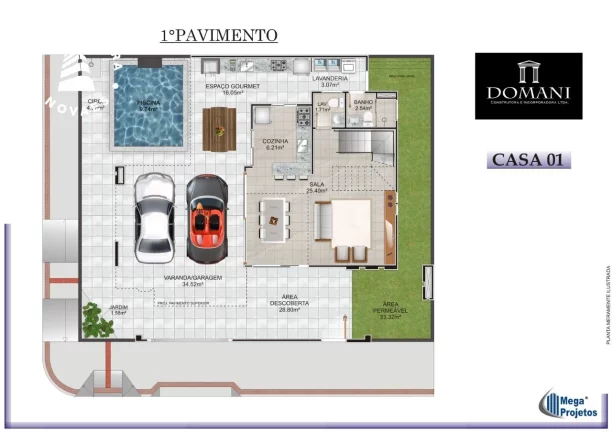 Imagem Casa Duplex composto por 3 quartos com Área Gourmet á venda no Bairro Itapebussu, Guarapari-ES