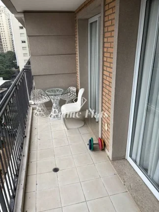 Imagem Flat disponível para locação no Condomínio Edifício Diogo Home Boutique na Vila Nova Conceição, com 48m², 1 dormitório e 1 vaga