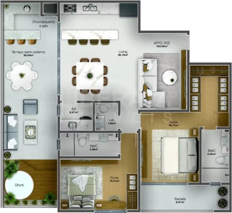 Imagem Residencial Azzurra, no Centro, Navegantes,SC