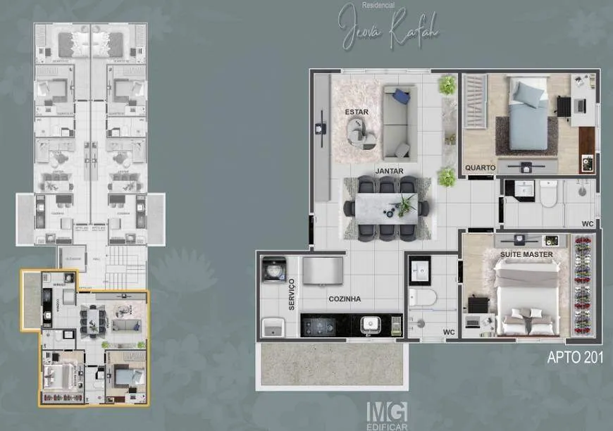 Imagem Cobertura duplex à venda, 3 quartos, 1 suíte, 2 vagas, Letícia - Belo Horizonte/MG