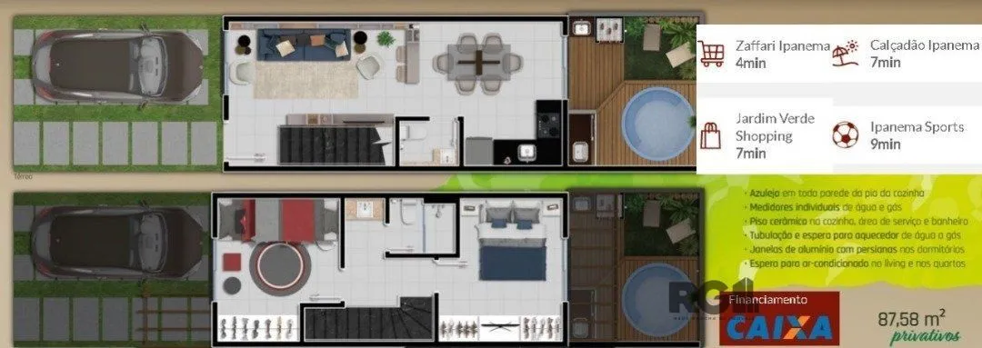 Imagem Sobrado novo com 2 dormitórios e 1 vaga