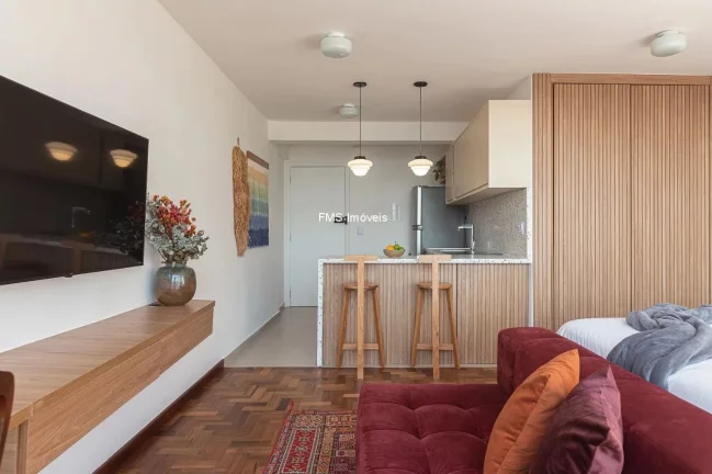 Imagem Apartamento à venda no Centro de SP: 1 quarto, 1 sala, 1 banheiro, 37m² de área. Venha conferir!