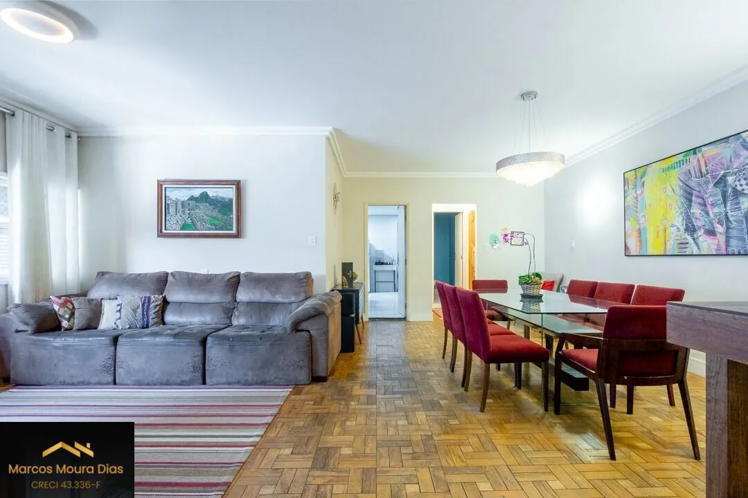 Imagem Apartamento Reformado na Av. Angelica, 144m², 3 dorms (1 suíte), lavabo, 1 Vaga. Edifício com Lazer