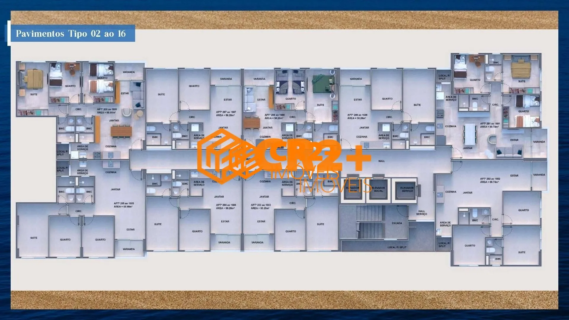 Imagem Apartamento a Venda com 03 quartos 01 suíte em Setúbal - 69,74m² Boa Viagem em R