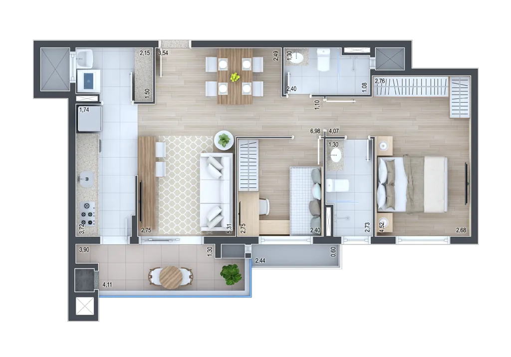 Imagem APARTAMENTO RESIDENCIAL em Curitiba - PR, Água Verde