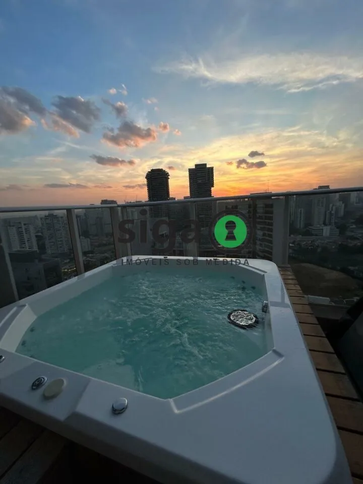Foto do imóvel Cobertura Duplex mobiliada com jacuzzi, 2 quartos e vista para a Ponte Estaiada