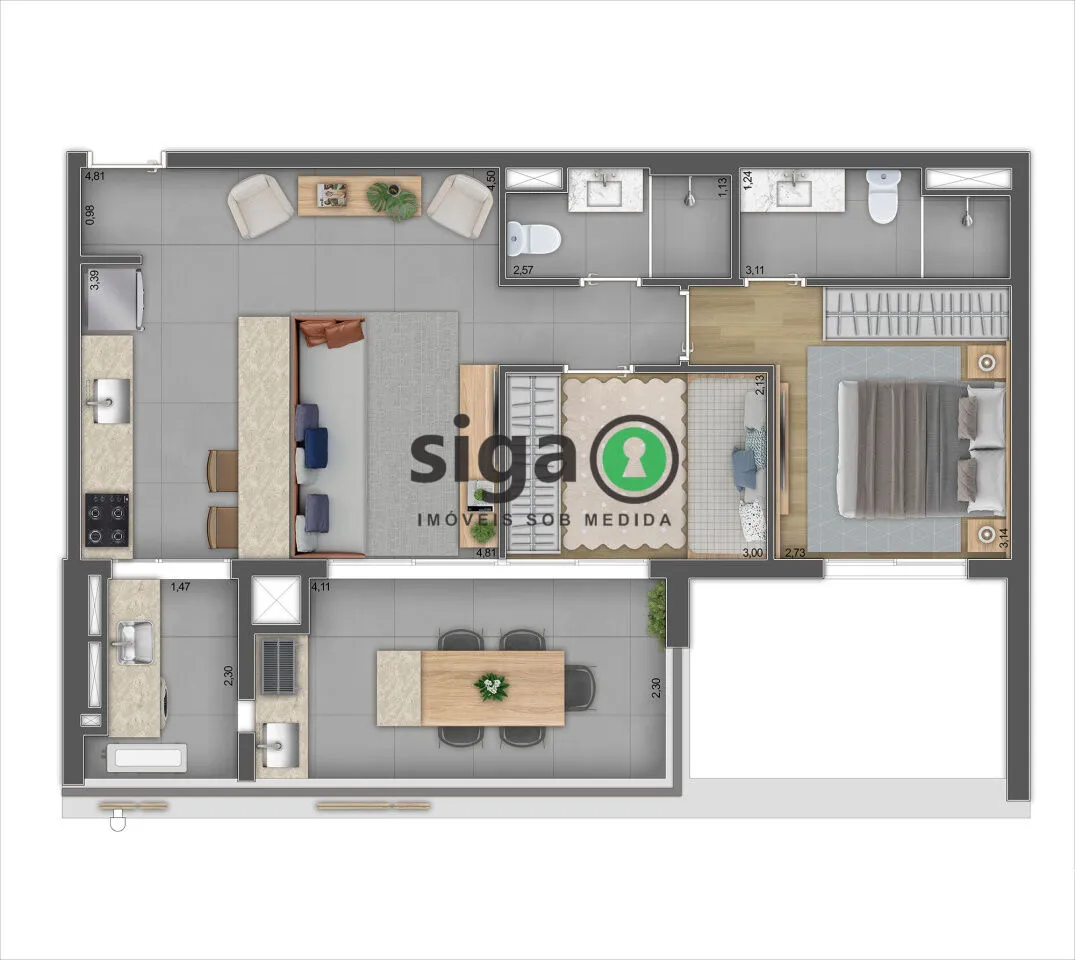 Imagem Apartamento para venda em Pinheiros 2 dormitórios, São Paulo - SP
