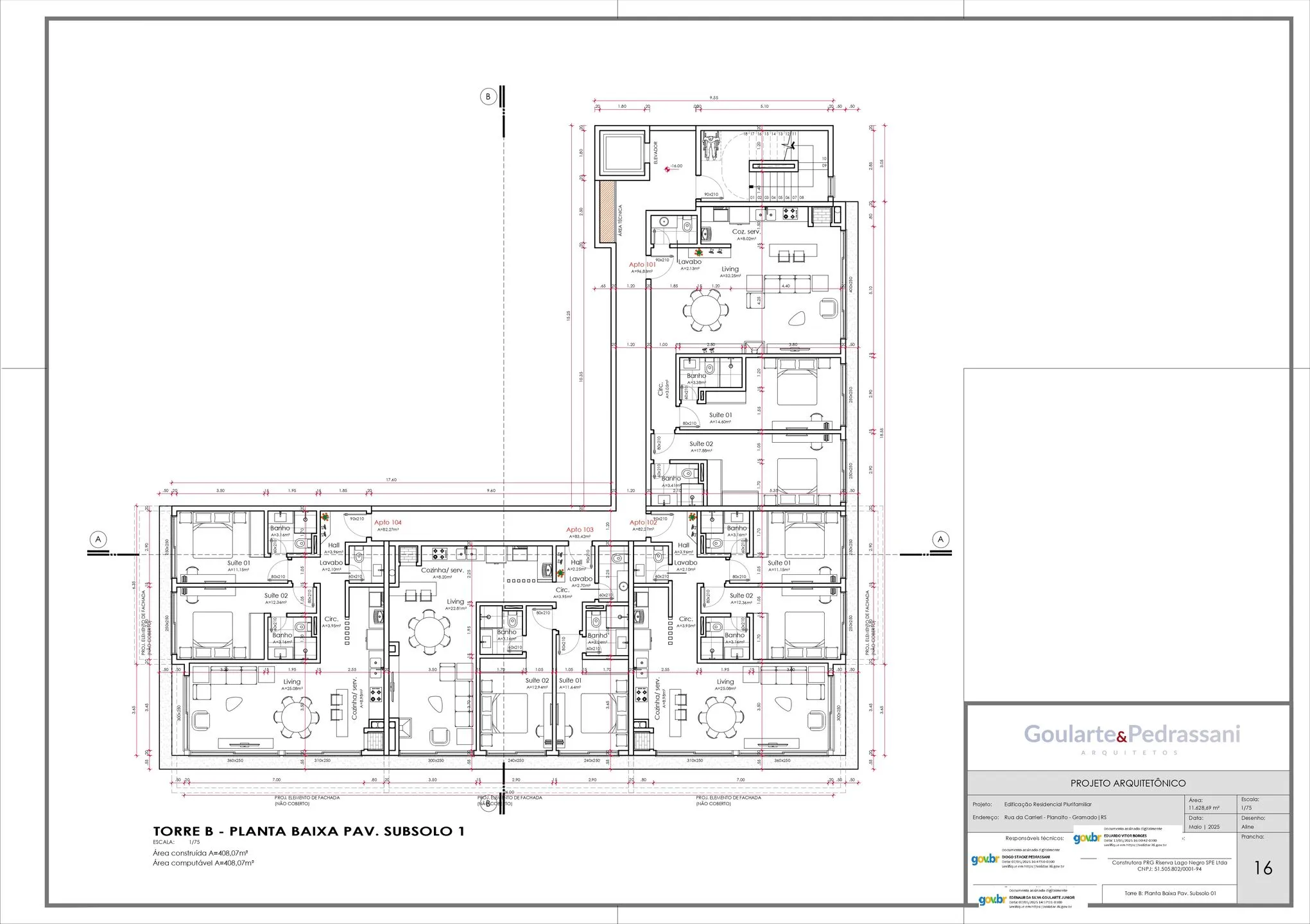 Imagem Apartamento à venda em Gramado, Planalto, com 2 quartos, 108.5m2