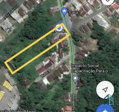 Foto do imóvel Área total de terreno 6.400m², casa investimento, em São Francisco do Sul SC
