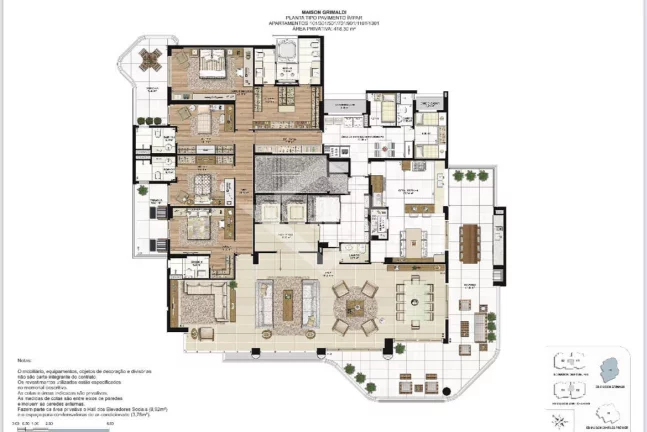 Imagem Apartamento de 4 Quartos para Venda na Barra da Tijuca com 407 m²