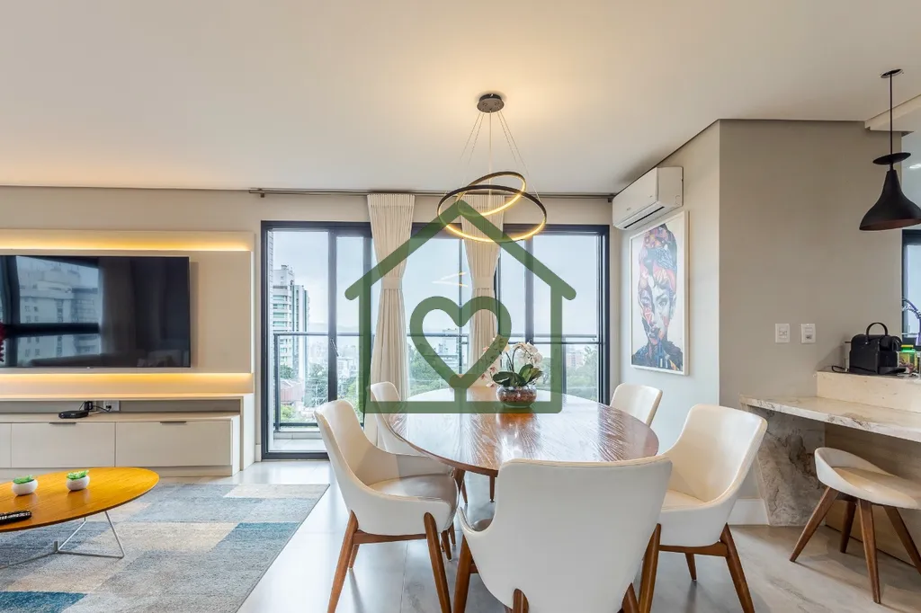 Imagem Apartamento exclusividade mobiliado com 122m² de área privativa, 2 suítes e 2 vagas. 
 
Living co...